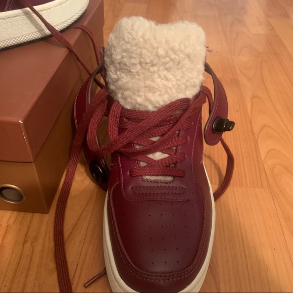 New COACH Shearling mens sneakers - Picture 6 of 12